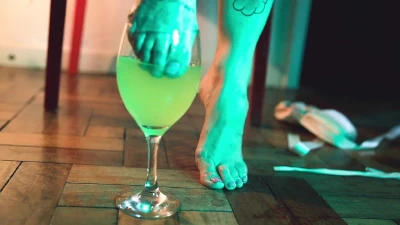 Cover for 'Kinky Ballerina Cooling Her Feet'